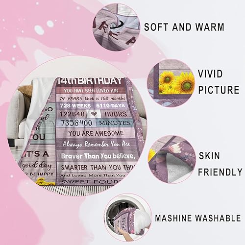 Miniatura 6 de Regalos Nuritus para niñas de 14 años, regalos para niñas de 14 años, regalo de cumpleaños número 14 para niñas, decoraciones de cumpleaños número