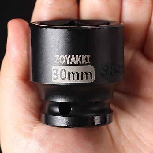 Miniatura 141 de Enchufe de impacto de 6 PT de 1/2" x 0.827 in de profundidad, CR-MO, 1/2 pulgada de accionamiento de 6 puntos para una fácil extracción