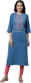 Aurelia Women's Cotton Regular Fit Casual Rayon Classic Work Utility Apron Kurta