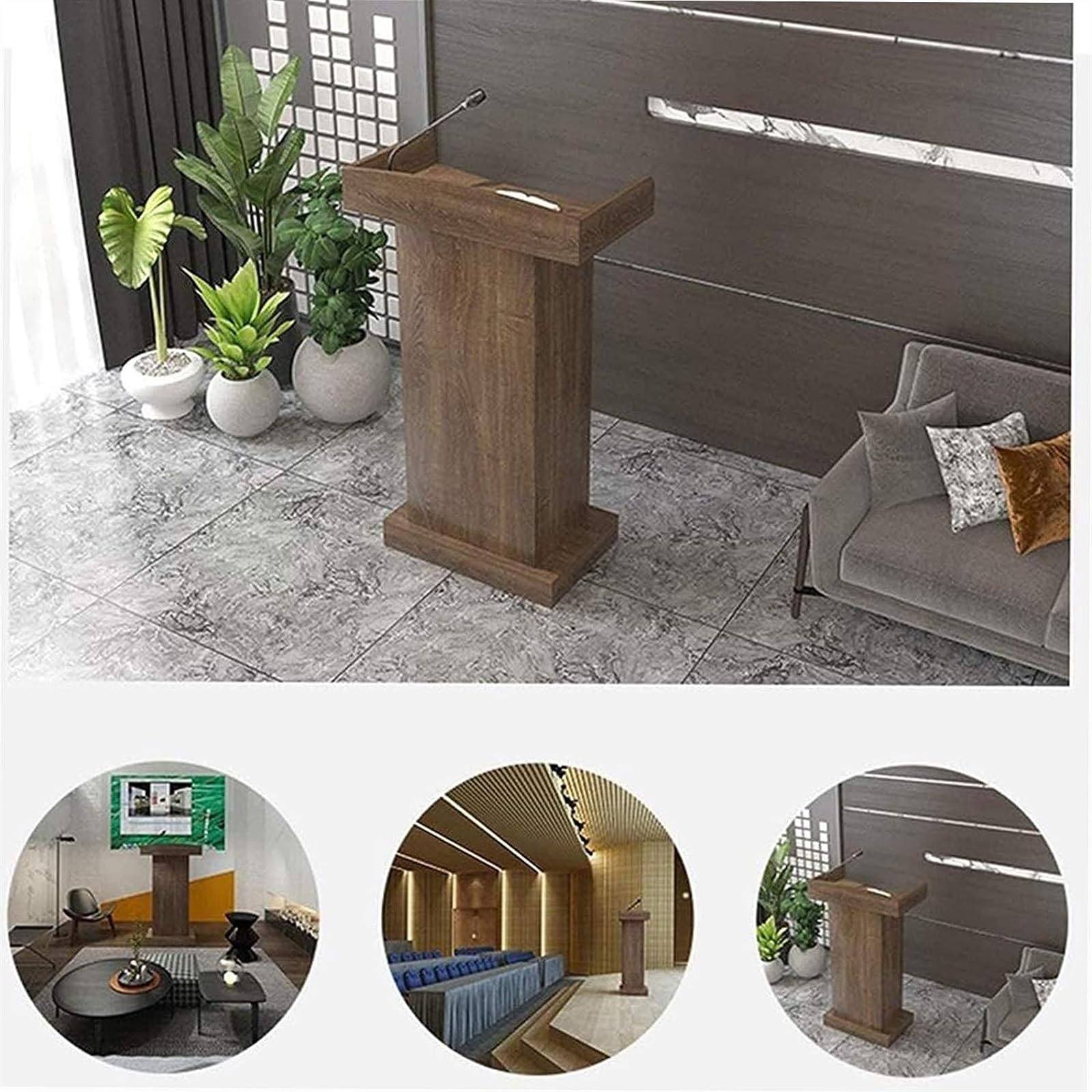 Podio Atril de Madera Atril de pie Atril de Madera Atril de pie Mesa de podio, Podio, Mostrador de recepción, Podio de Madera, Pupitre Escolar