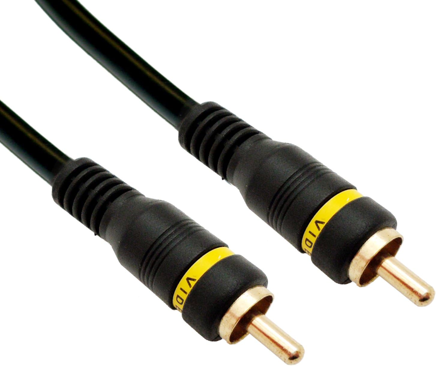 CableWholesaleComposite Video Cable RCA Male Gold-Plated Connectors 50 Foot Composite Video Cable (10R2-01150)