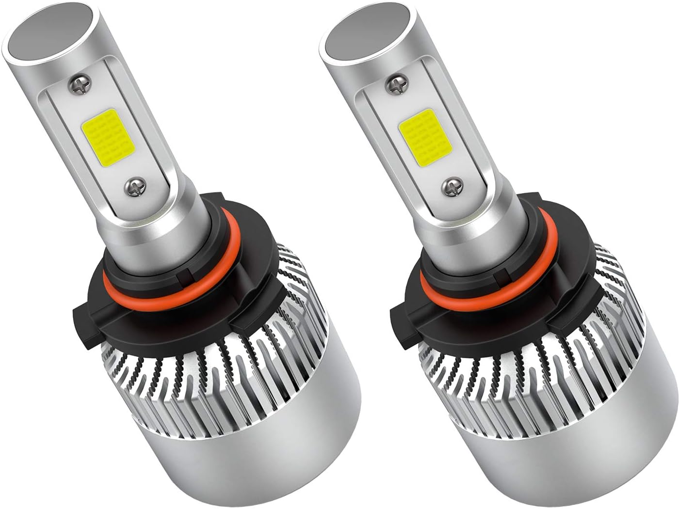 Crownova HB3 9005 Led Headlight Bulbs, S2 Series Flip COB Chips, 3600lm High Beam/Low Beam/Fog Light Replacement Bulb, 6500k Cool Daylight