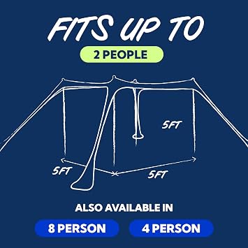 Sun Ninja Beach Tent Sun Shelter UPF50+ Easy Pop Up Beach Canopy - Outdoor Shade for Camping Trips, Fishing, Backyard Fun Picnics - Sand Shovel, Ground Pegs & Stability Poles