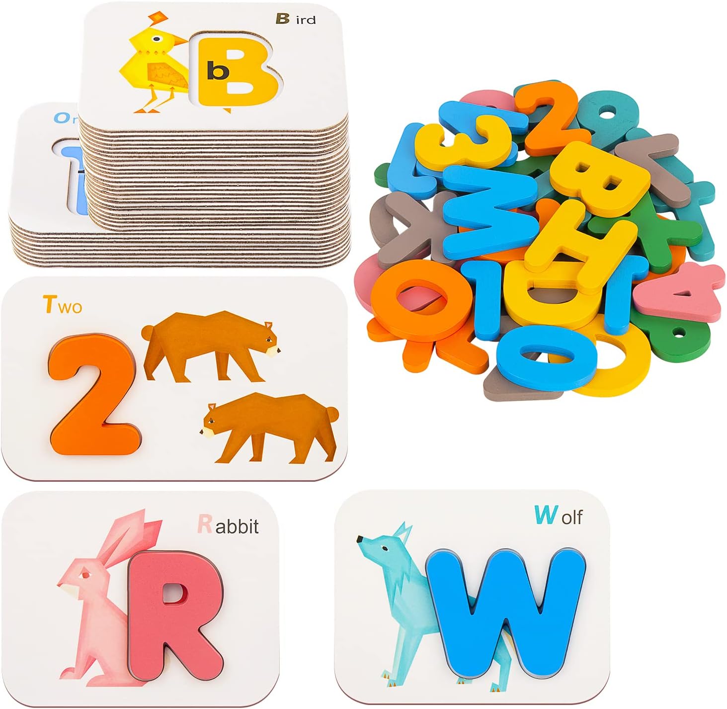 buy toddler flash cards toys number and alphabet letter cards for toddlers abc wooden letters matching puzzle game educational montessori toys for kids age 3 4 5 preschool and up years online