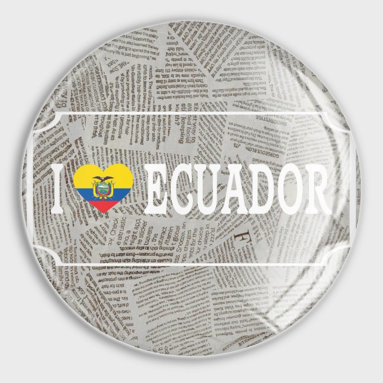 Imanes fuertes de vidrio con bandera de Ecuador, sujeción para pizarra de cocina