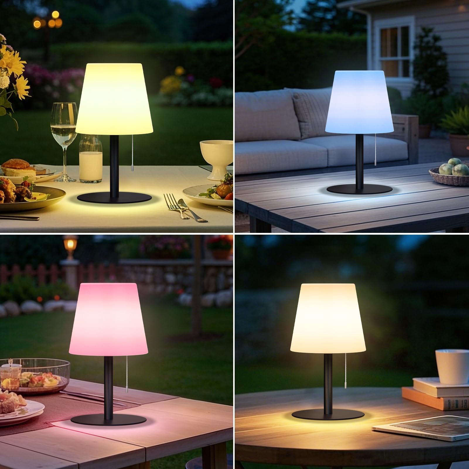 uuffoo Lámpara de mesa solar