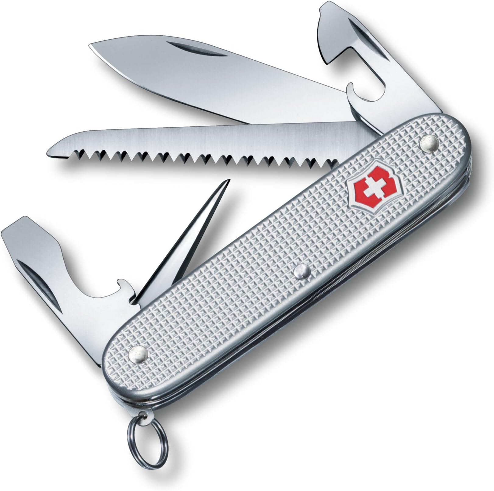 Farmer Silver Alox - Swiss Army Pocket Knife 93 mm - 9 Tools