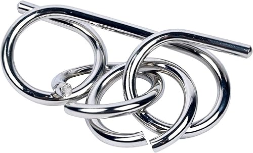 Miniatura 4 de Rompecabezas de metal de alambre grande, prueba de coeficiente intelectual, juego mental, rompecabezas de alambre de metal, rompecabezas de alambre