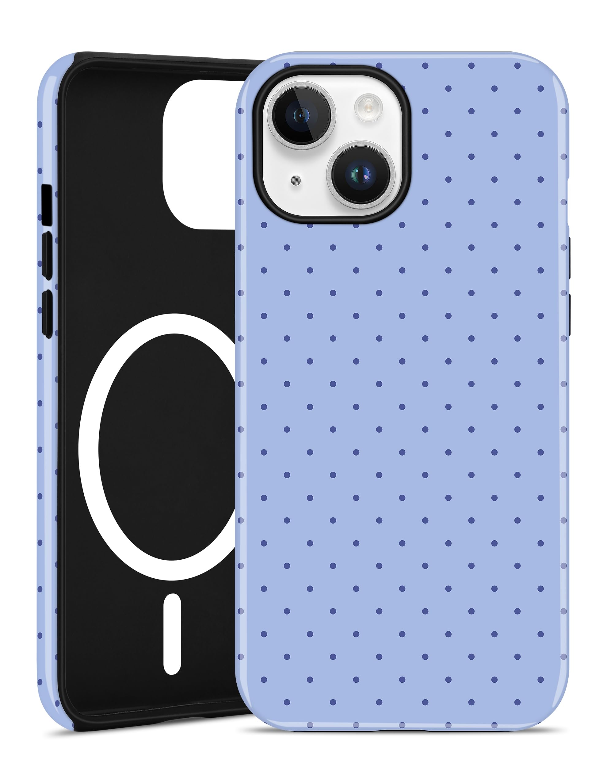 Amazon.co.jp: Aitipy iPhone 13/14用磁気ポルカドットフォンケース