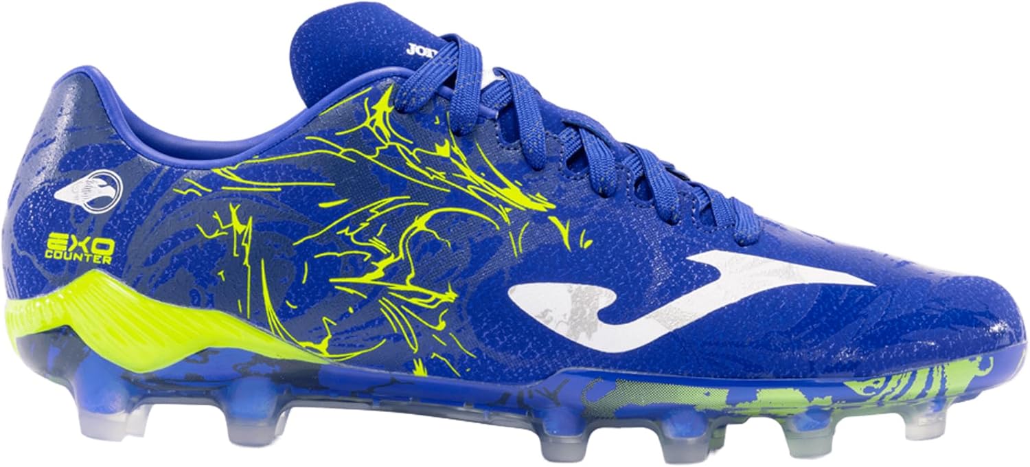 Joma - Soccer Boots for Firm Ground, Lightweight Synthetic Leather, Flexible and Comfortable Design, Enhance Technique and Speed