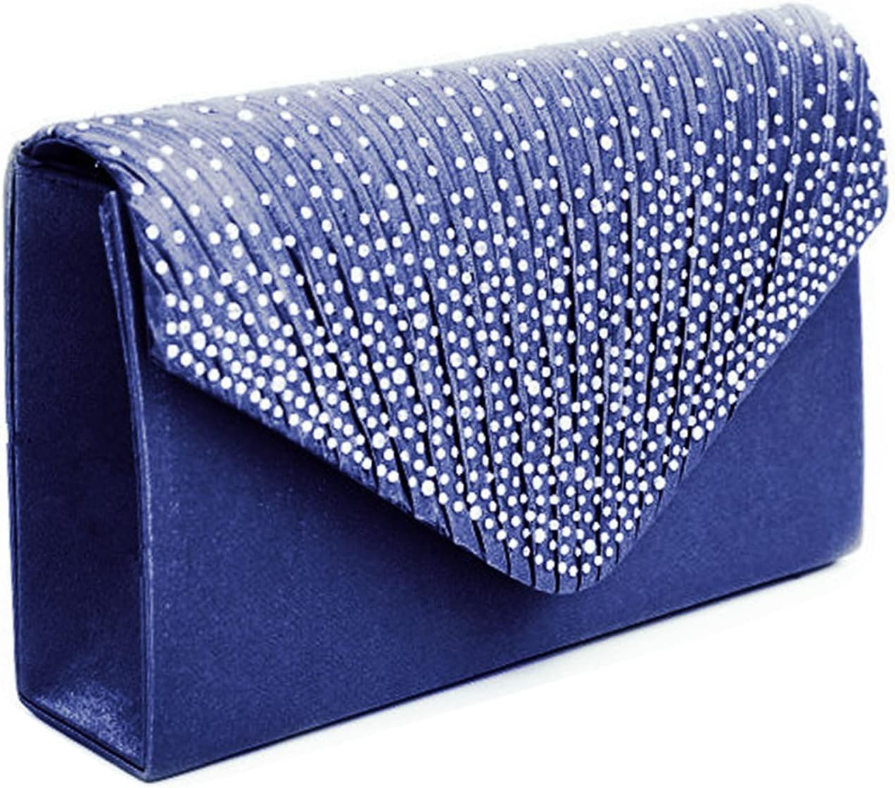 Lurkey Pochette De Soirée Femme Strass Brillant Forme De Coeur Pochette Sac De Soirée Avec Chaîne Démontable, Élégant Sac à Main Bandoulière Pour Mariage Ceremonie Fete