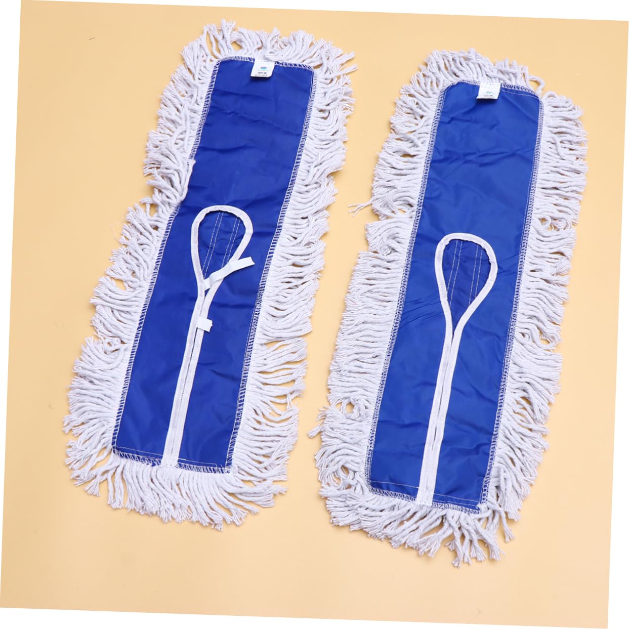 BESTYASH 2pezzi Panno di Ricambio per Scopa Spinta Realizzato in Filo di Cotone Accessorio per Pulizia Domestica Riutilizzabile e Lavabile