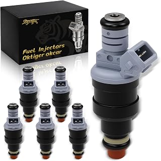Oktiger Fuel Injectors 2.9L 3.0L 3.8L 4.9L V6 for Ford F150 F250 F350 1987-1996, for Mustang 1996-1998, Taurus 1986-1999, Ranger 1986-1997, E150 E250 E350 Econoline 1987-1996, Set of 6, OE#FJ712