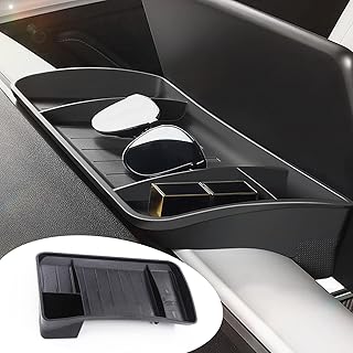 yhcdsea Hidden Dashboard Storage Tray Organizer for Tesla Model 3/Y (Behind Screen Accessory)