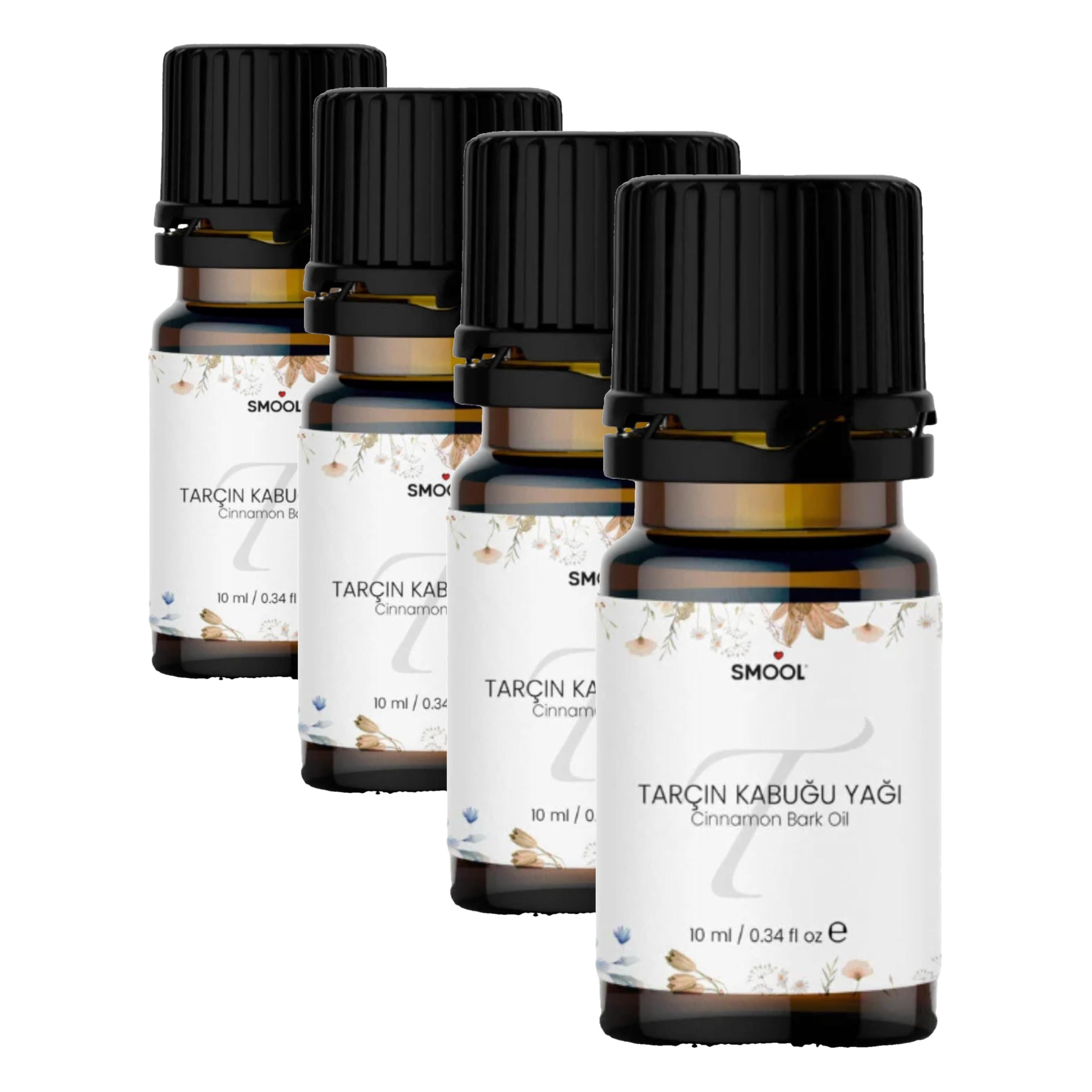 %100 Saf ve Doğal Tarçın Kabuğu Uçucu Yağı 10ml (4 paketi)