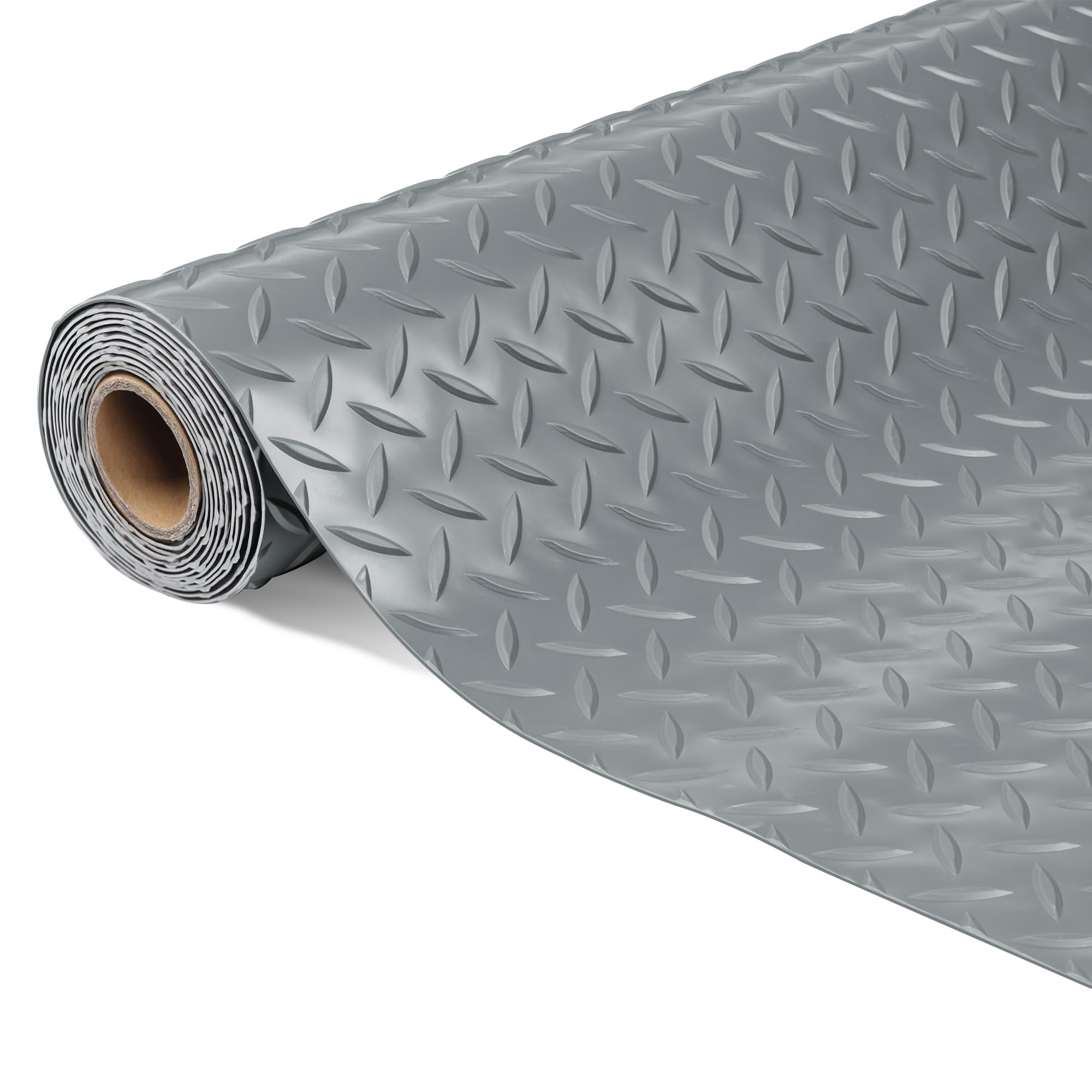 Photo 1 of Cybstrax 5x8 FT Diamond Plate PVC Garage Floor Mat