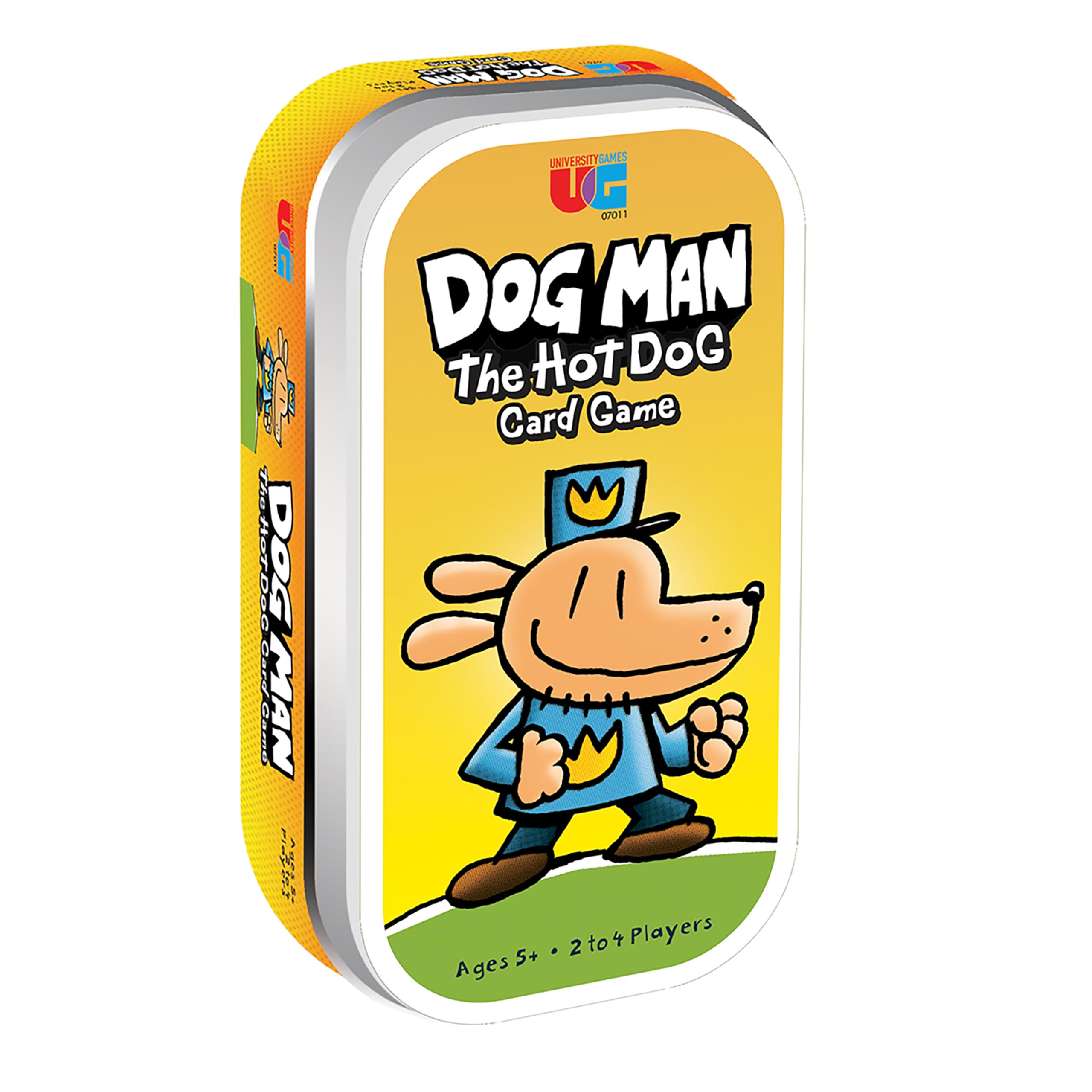 University Games Dog Man Hot Dog Card Game in a Tin , The Fast and Frenzied Collection Game for Kids Featuring Art from the Dog Man Books by Dav Pilkey, for Players Ages 6 and Up
