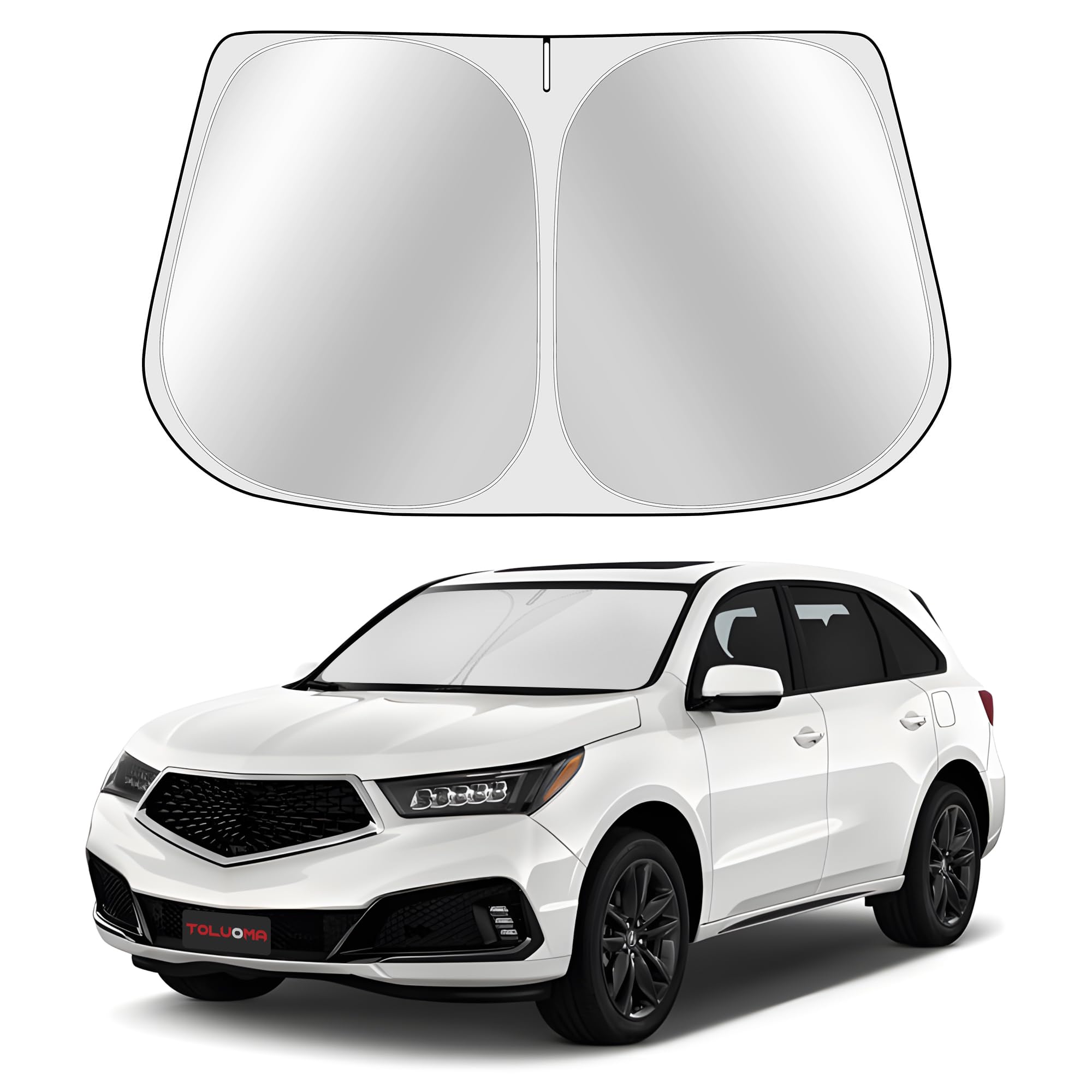 Toluoma Custom Fit Windshield Sun Shade for Acura MDX