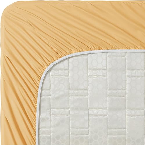 Miniatura 4 de Clara Clark - Juego de sábanas de la serie 1800 Premier, 4 piezas, tamaño King, color camello dorado