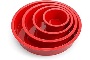 SILIVO Cake Molds Silicone Baking Pans Set