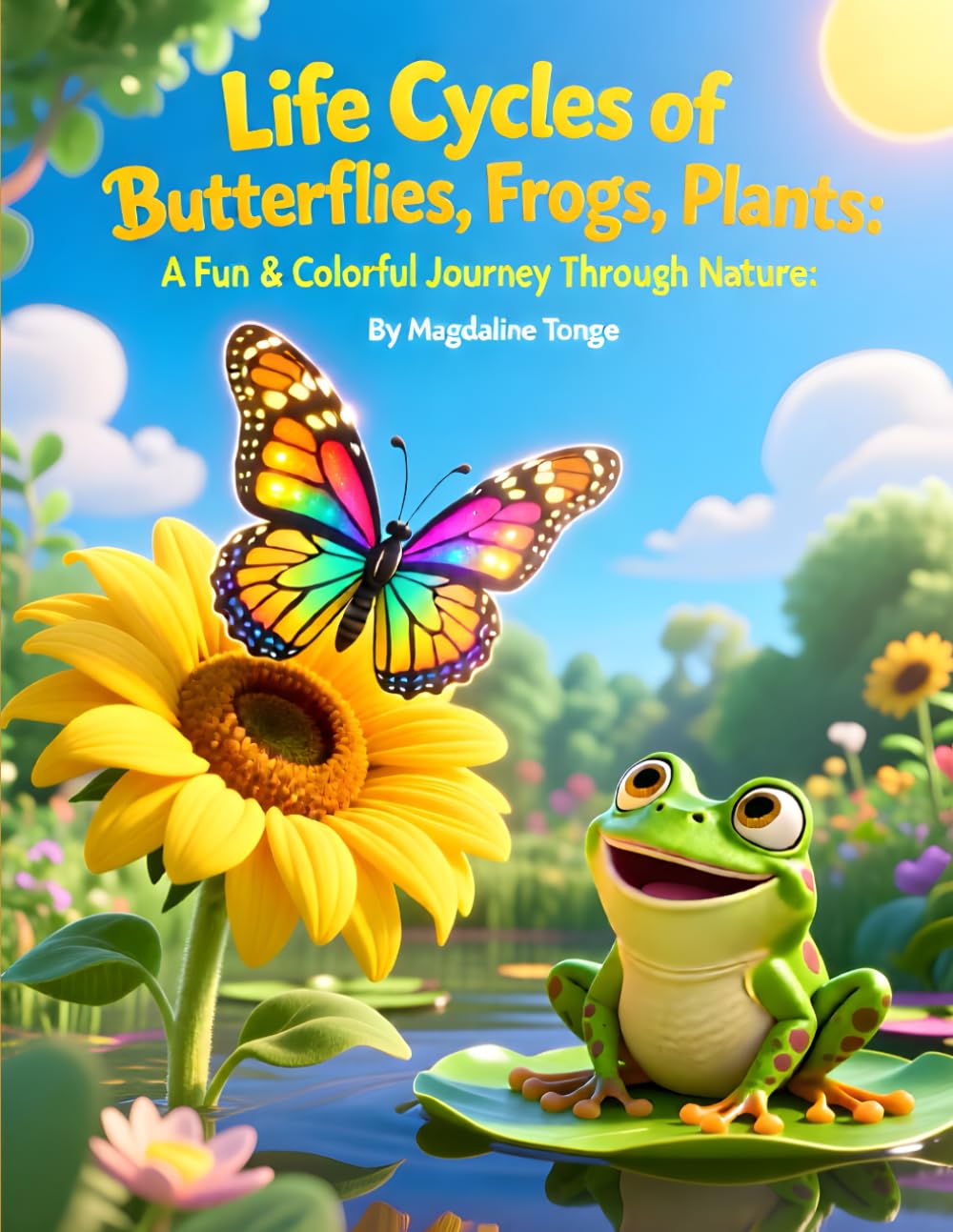 Life Cycles of Butterflies, Frogs, and Plants: A Fun & Colorful Journey Through Nature: life cycle for kids, butterfly life cycle book, frog life ... kids, STEM learning for children, educational