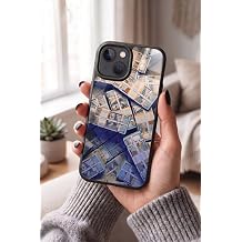 Apple iPhone 15 ile Uyumlu Dolar Banknot Tasar ml  Glossy Premium Silikon K l f, Siyah Apple iPhone 15 - DOLAR-1