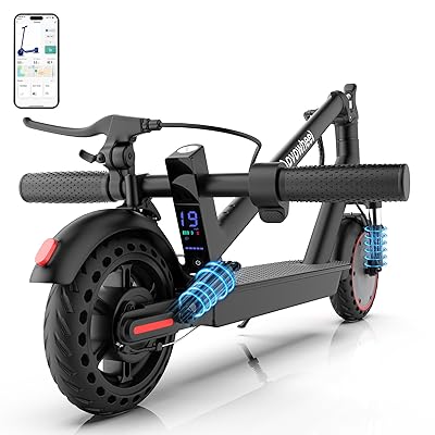 Electric Scooter for Adults, Folding E Scooter with 350W/500W Motor 16/24 Mph Top Speed, Max 19-23 Miles Long Range, 8.5''/10''14'' Solid Tires Commuting Scooters with Dual Brakes System, APP