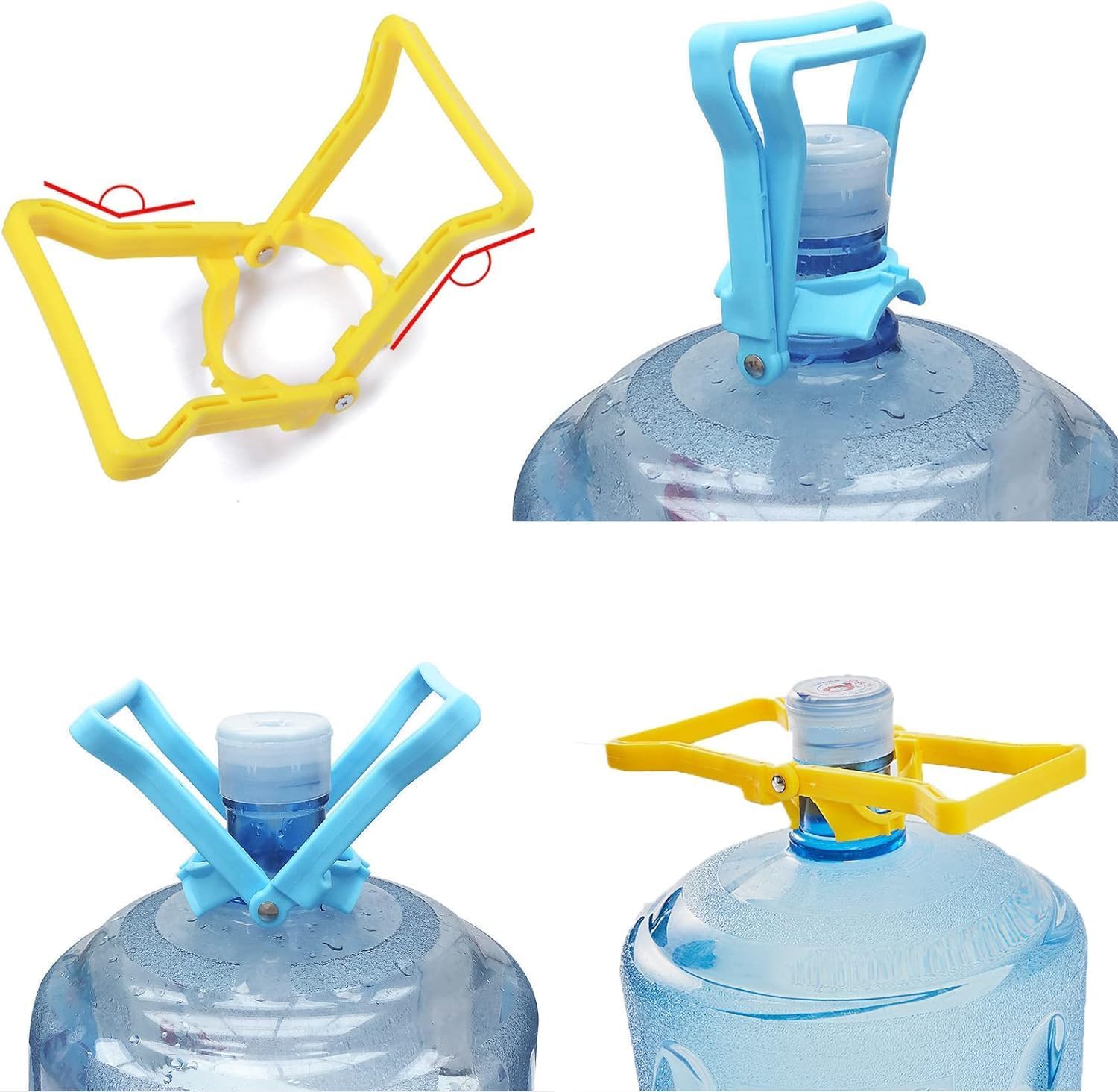 Water can Lifting Handle Water can Holder Multifunctional Carry Bottled Pail Bucket Handle (20Ltr Bottle Lifter) Upset Bottled Water Handle Pail Buckets Lifter (Pack 2) 4