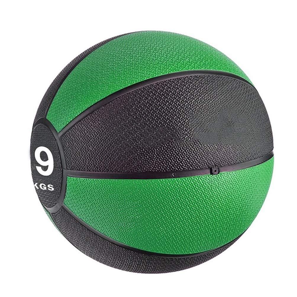 Palle mediche Due Colori Texture Medicine Ball, Non Elastica Fitness Ball Wall Ball Gravity Ball, Forza Formazione Formazione Boxe Training Ball, 9kg / 19.8lbs