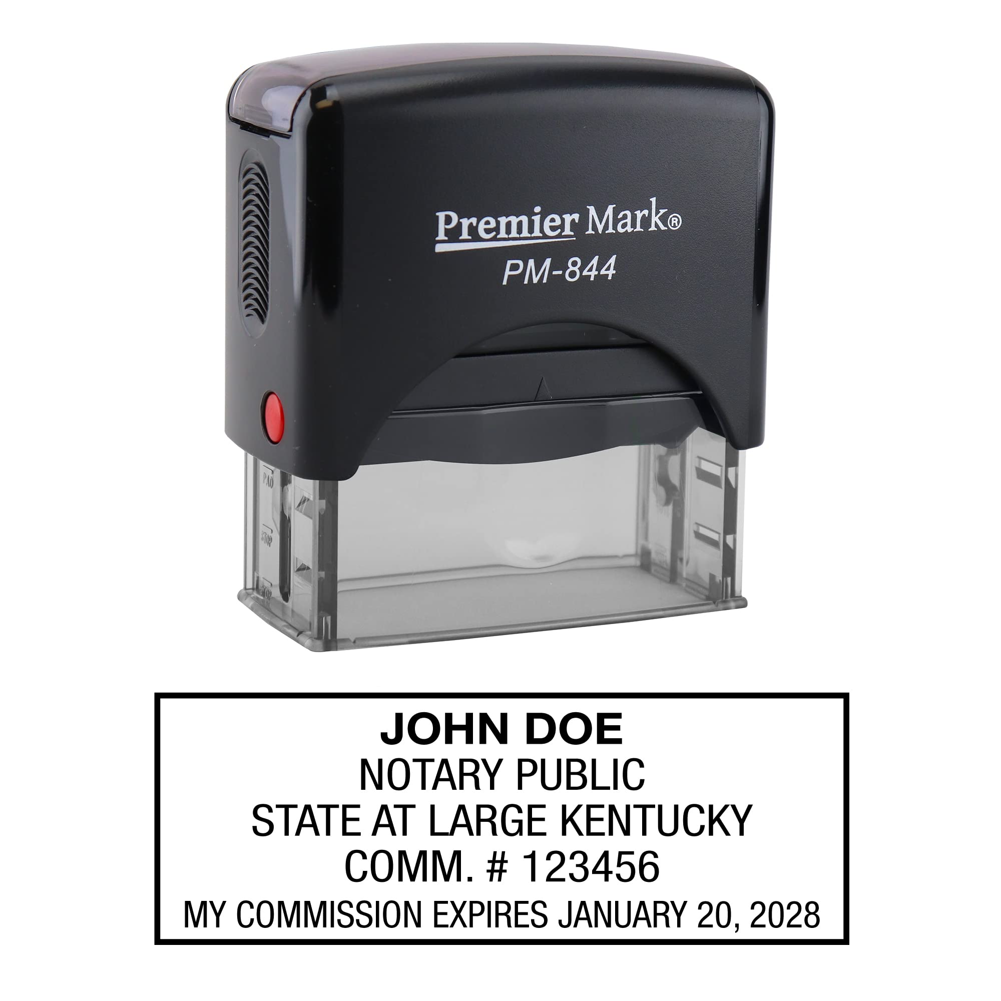 Kentucky Notary Self-Inking Rubber Stamp - Meets State Specifications