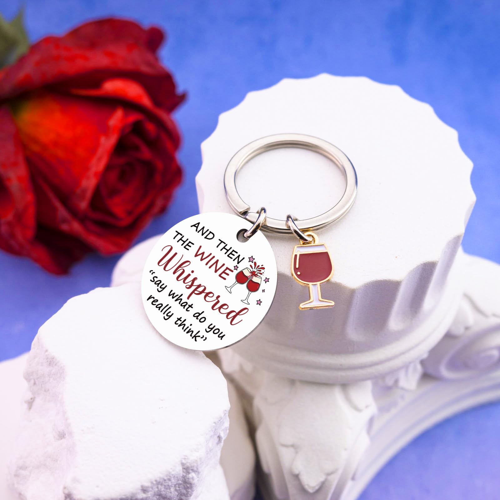 Wine Gifts For Women Men Wine Accessories For Wines Lovers Funny Wines Themed Gifts Funny Keychain Birthday Christmas Gift For Friends Stocking Stuffers For Adult