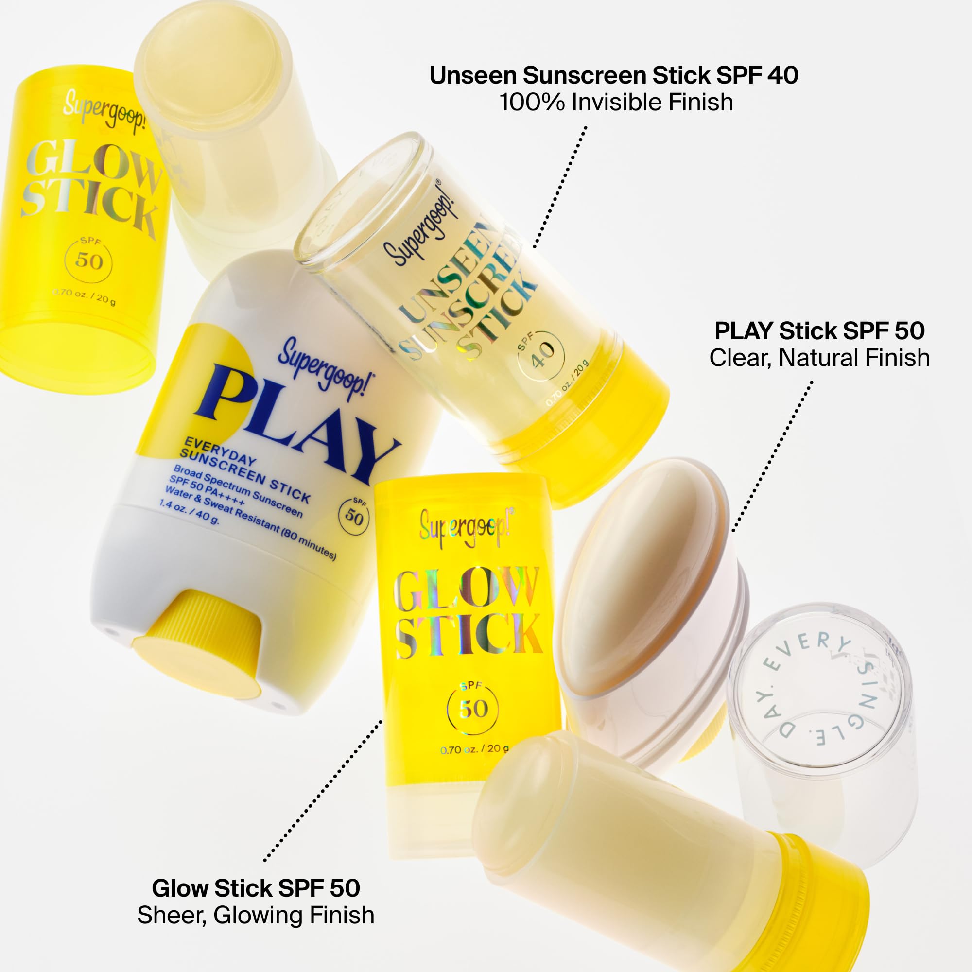 Unseen Sunscreen Stick SPF 40 di Supergoop per protezione solare unisex – 20 ml