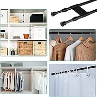 Vista 5 de Zubebe 4 piezas Barra doble para refrigerador de RV ajustable con resorte de tensión Barras para refrigerador de RV Accesorios para refrigerador