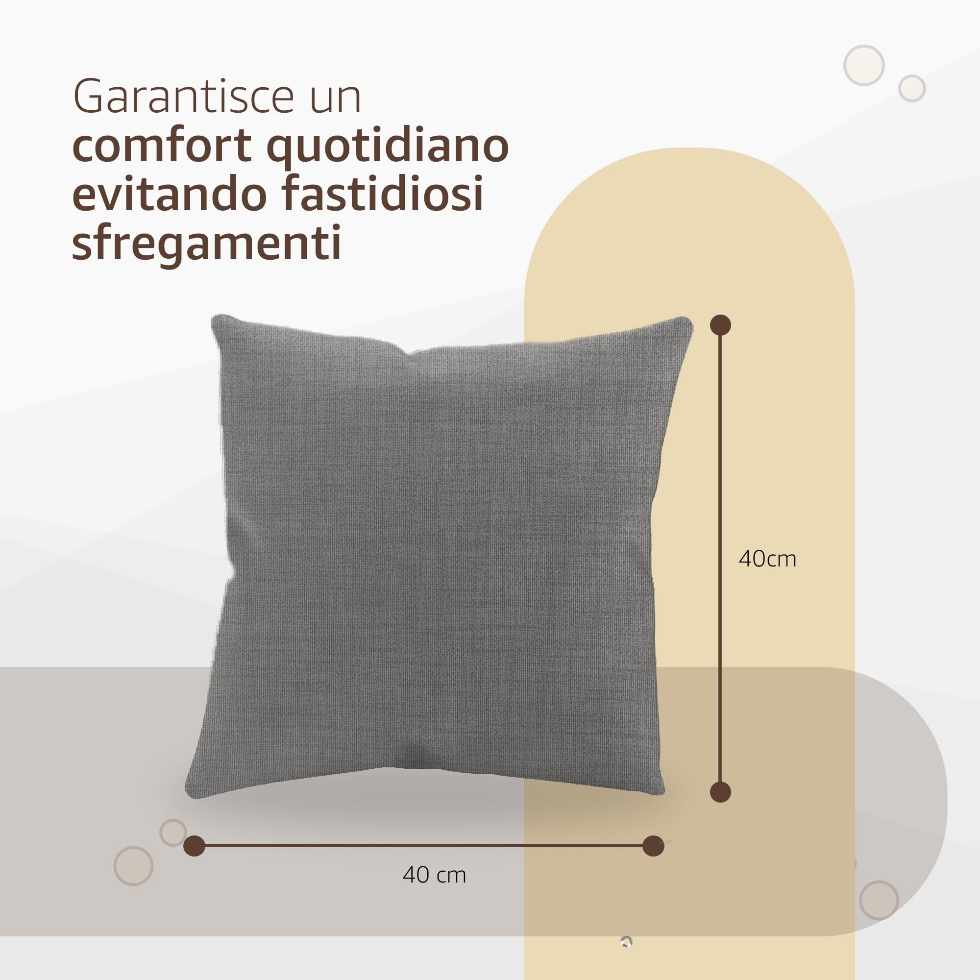 Perinsto Set di 2 federe decorative con motivo tigre, per