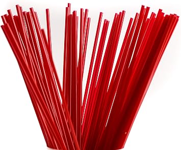 7000 Count Plastic Stirrer 7.5inch, Sip Stirrer, Sip Straw, For Coffee, Cocktail, Latte and Tea - 7.5 Inches, 1000/Box, Red