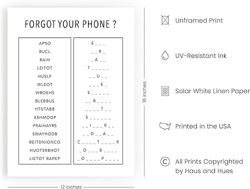 Miniatura 285 de HAUS AND HUES Decoración Divertida de Baño – Arte de Pared de Barba y Mullet, Letrero Humorístico de Baño, Impresión de Pared Divertida para Baño o