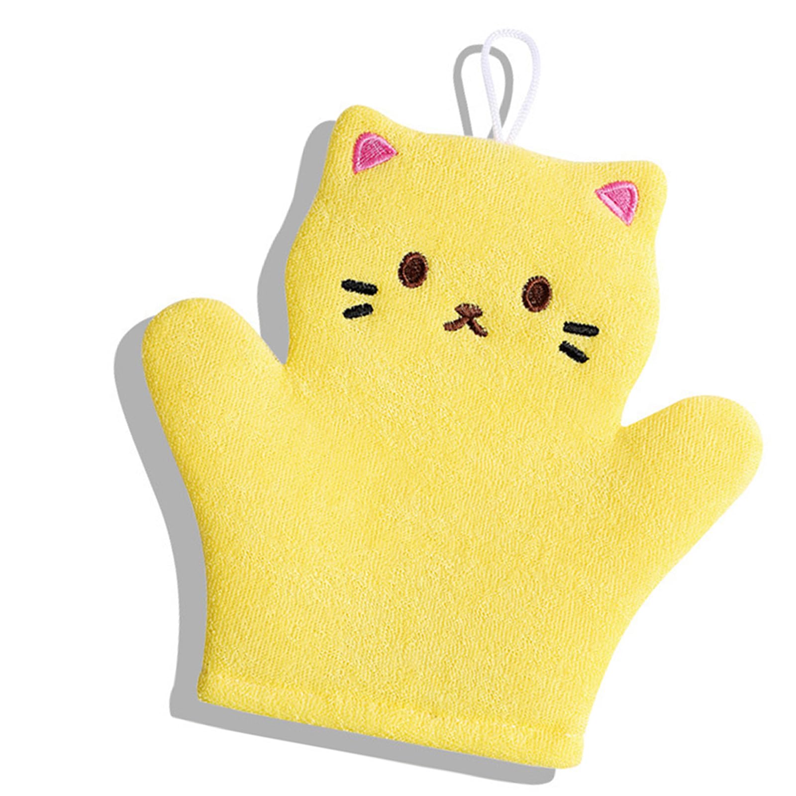 Kalttoy Kids Bath Gloves for Sensitive Skin Gentle Exfoliatings Scrubber for Family Bonding Time Skin Friendly Cleaning Tool Nonirritating Shower Glove for Children