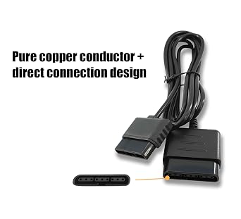 PS2 Controller Extension Cable Compatible with Sony PlayStation 1, PlayStation 2 Game Console