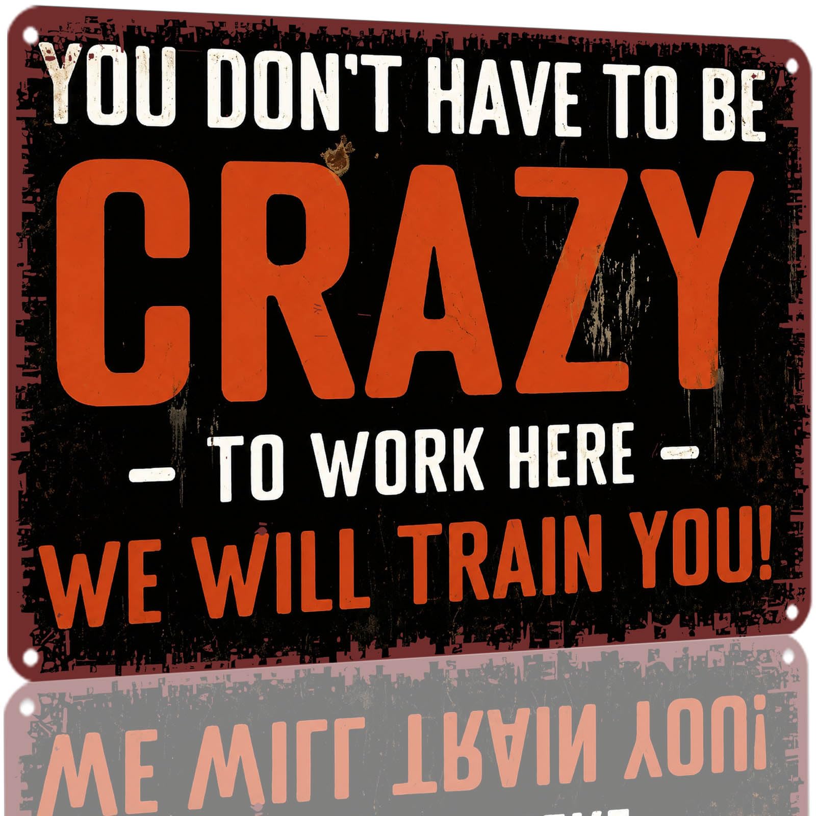Kwqdozf As Pic 8X12 Inch Aluminum You Dont Have To Be Crazy Decorative Tin Poster For Home