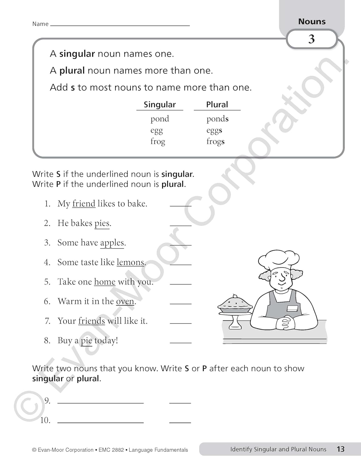 Evan-Moor Language Fundamentals, Grade 2, Homeschool and Classroom Resource Workbook, Reproducible Worksheets, Nouns, Verbs, Adjectives, Pronouns, Capitalization, Punctuation, Spelling, Vocabulary