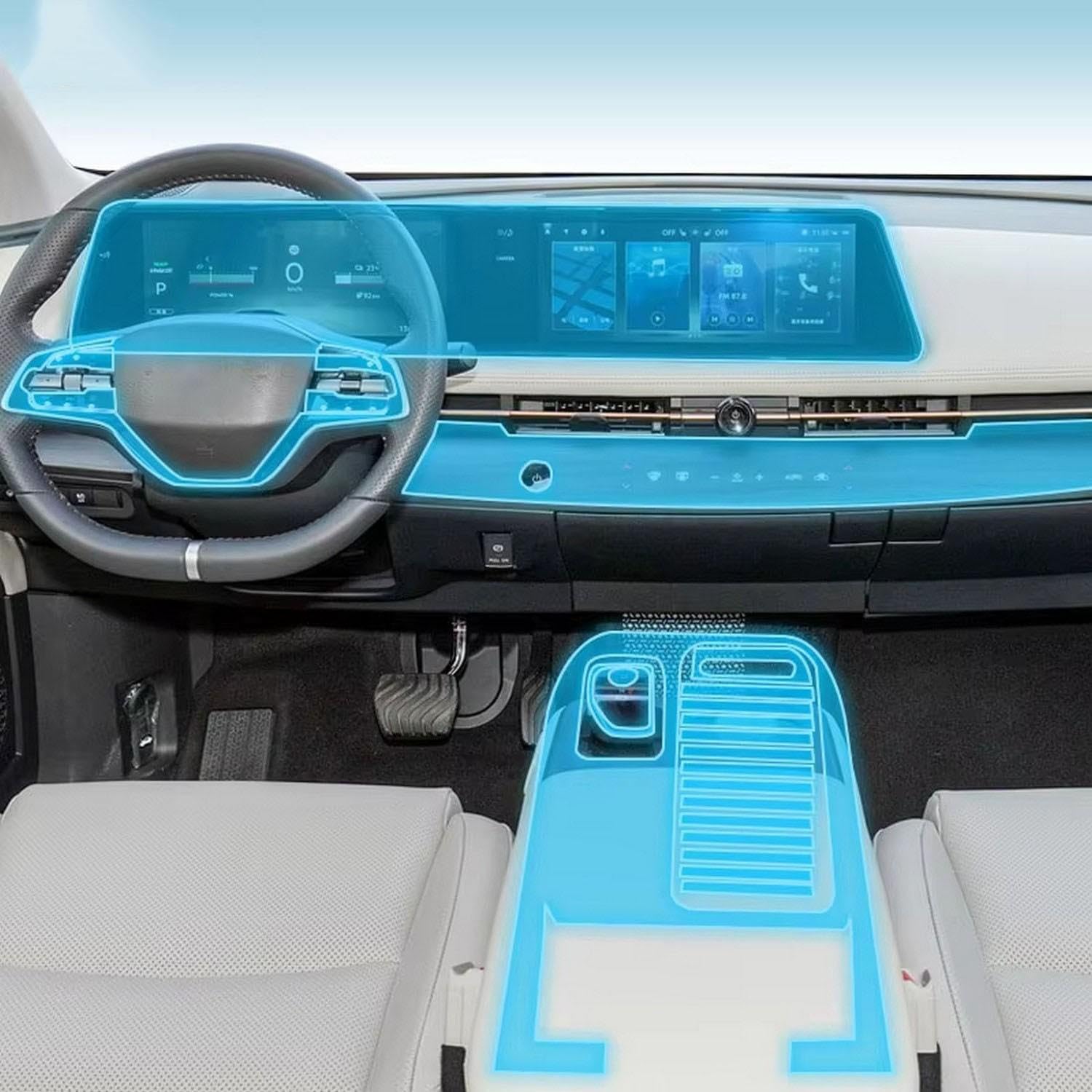 Film de protection PPF TPU transparent mat anti-rayures pour console centrale