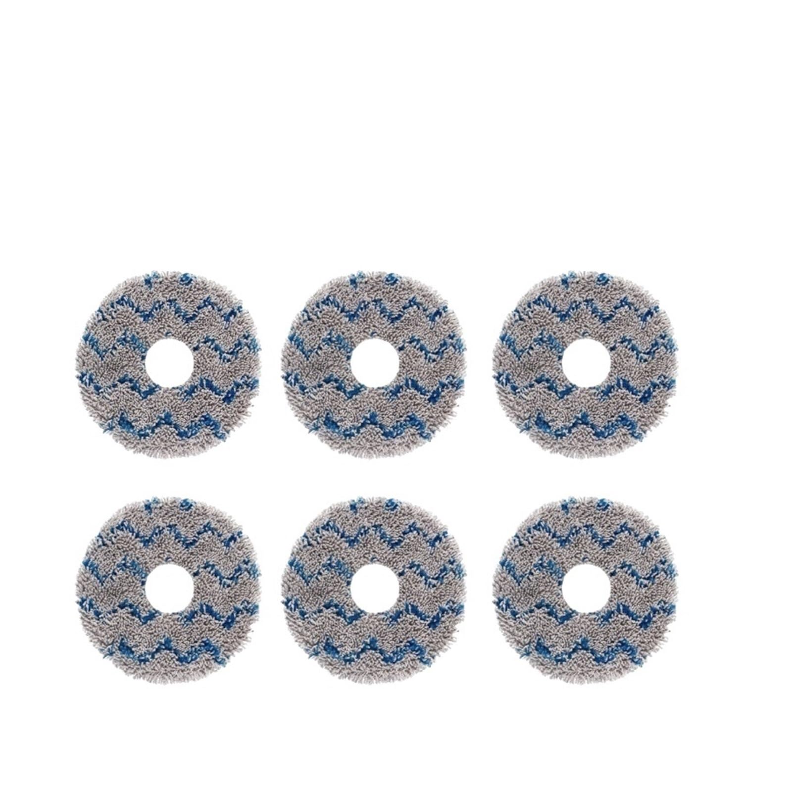 LMRXOFE Vacuum Cleaner Mop Cloth,Compatible For Ecovacs,X1PRO,Compatible For OMNI,T10omni/T20 X2PRO T50PRO,Parts Robot Mop Pad(6 PCS)
