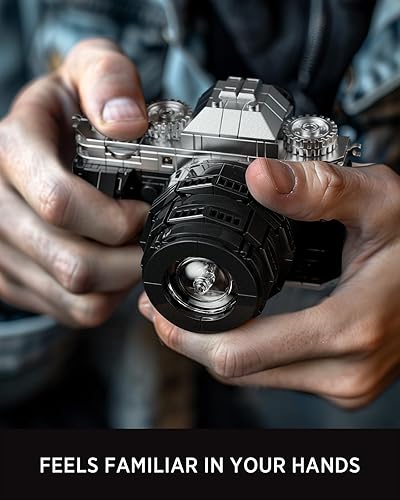 Miniatura 3 de Nifeliz Juego de construcción de cámaras para adultos, 2 modelos de cámara coleccionables para construir y exhibir, regalo creativo para fotógrafos