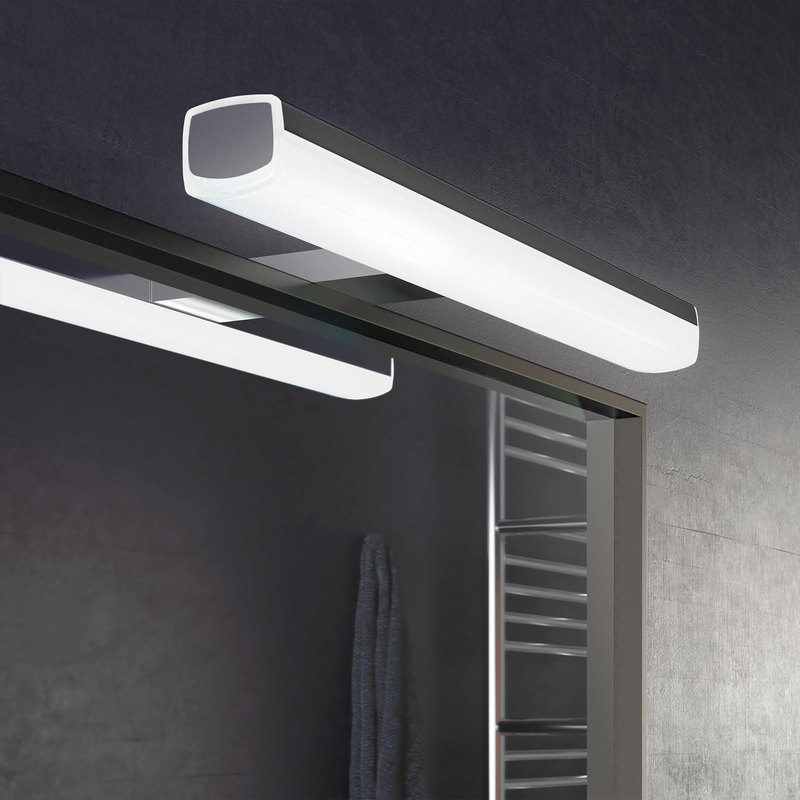 Aplike - Applique LED per Specchio da Bagno - Temperatura Regolabile (3000k - 5700K) - 8,7 x 3,2 x 28 cm | Modello Venus