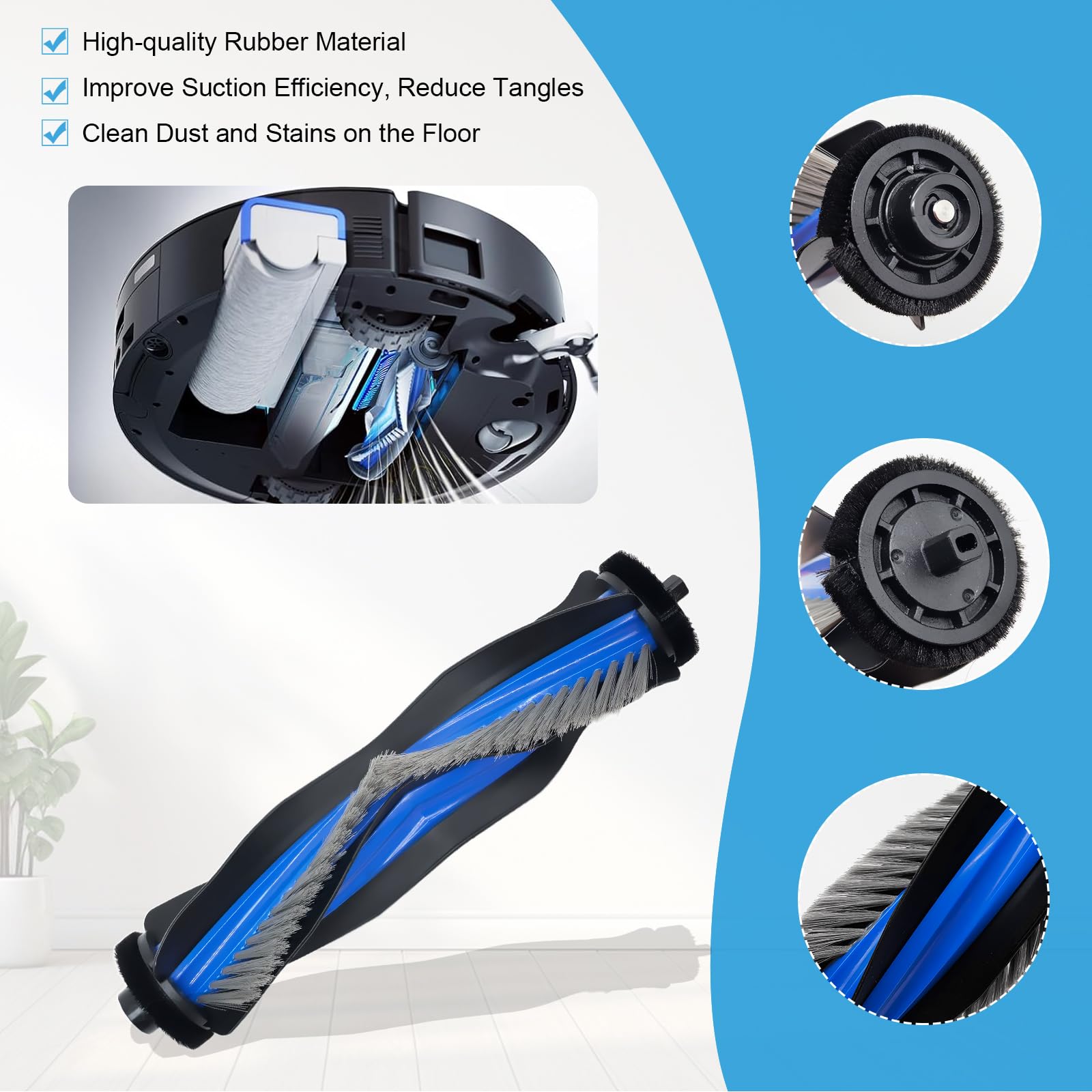 Fixbetter Kit di accessori di ricambio per ECOVACS DEEBOT T80 OMNI/X8 OMNI/X8 Pro OMNI Robot Aspirapolvere (16 accessori
