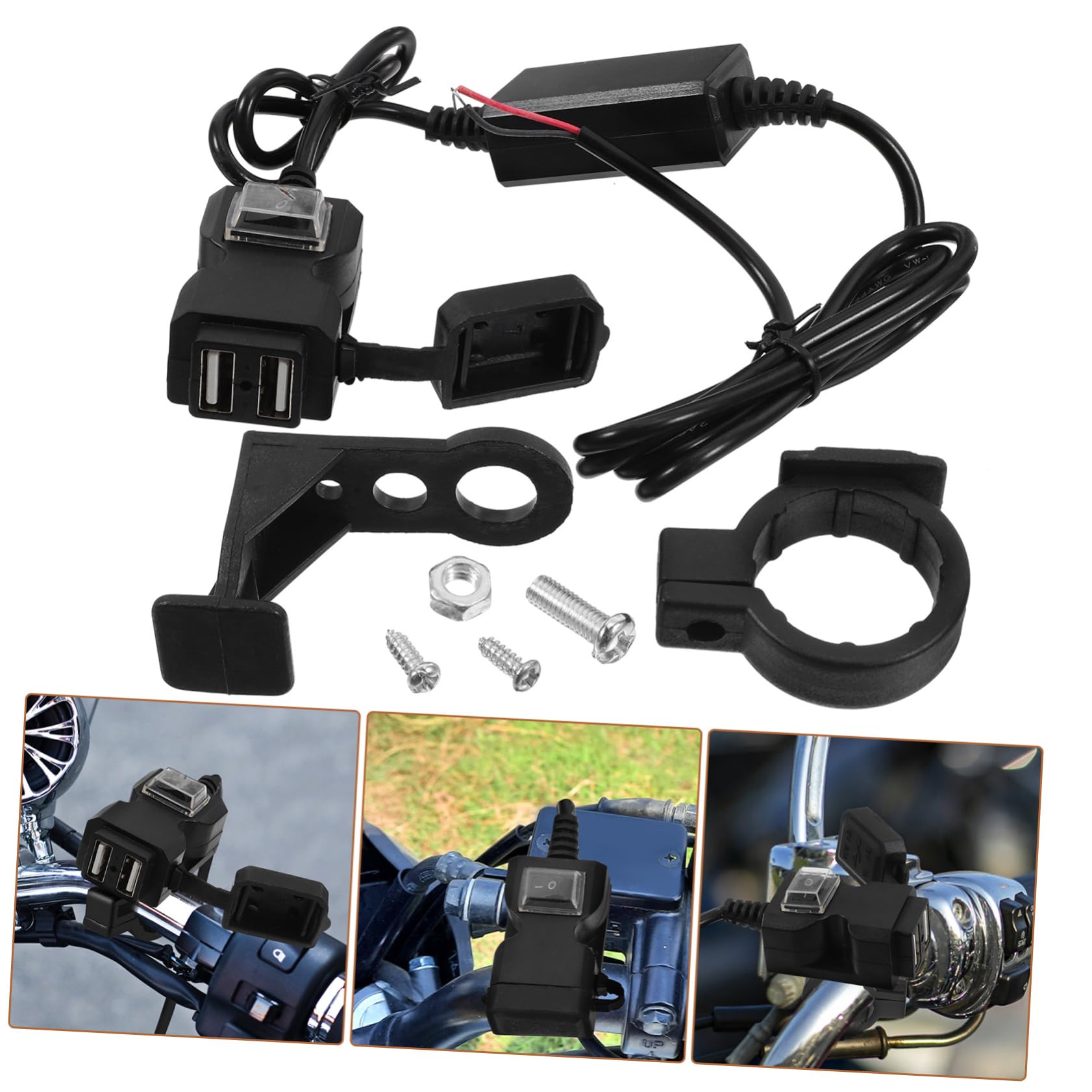 BUGUUYO Motorcycle Phone Charger 12v USB a Outlet Type a Motorbike Accessory Fast Charger