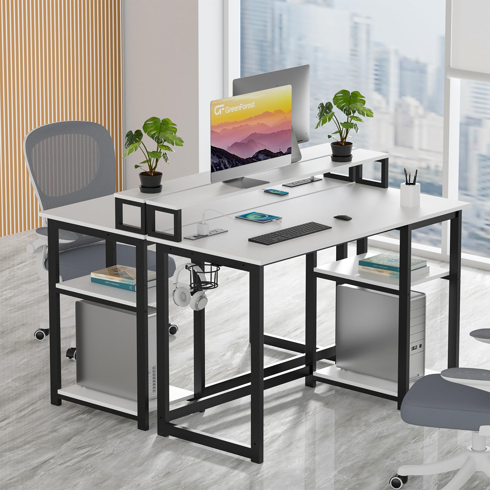 Snapklik.com : GreenForest 47 Inch Computer Desk