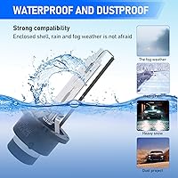 Vista 4 de Fogfar 2 bombillas halógenas para automóvil, bombillas de repuesto originales D2S de 6000 K, bombillas superbrillantes de 35 W, bombillas