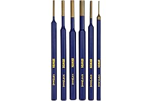 IRWIN Punch Set, Pack of 6, Tempered Steel for Lasting Performance