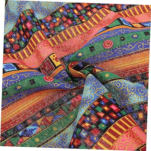 Tissu patchwork boho aux motifs rétro imprimés pour couette et création textile - 5